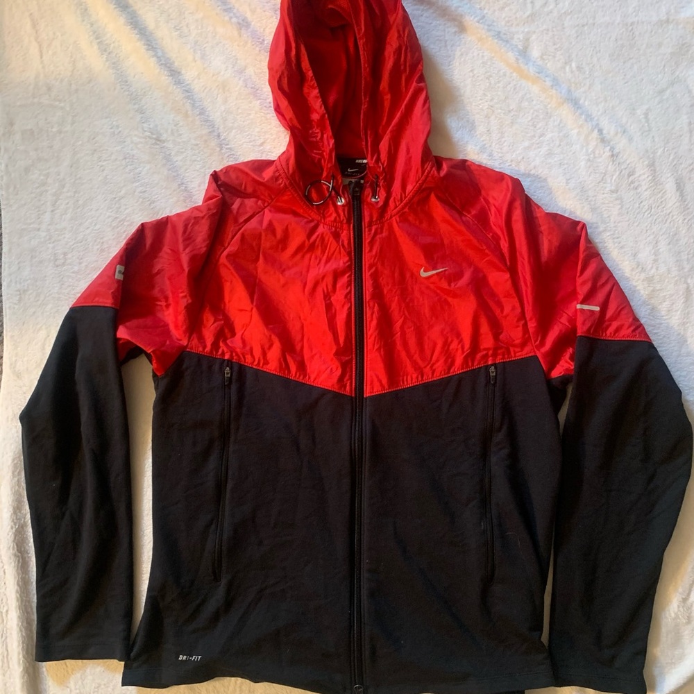 Windrunner Jacket Black/Red | Mens Nike Size XL